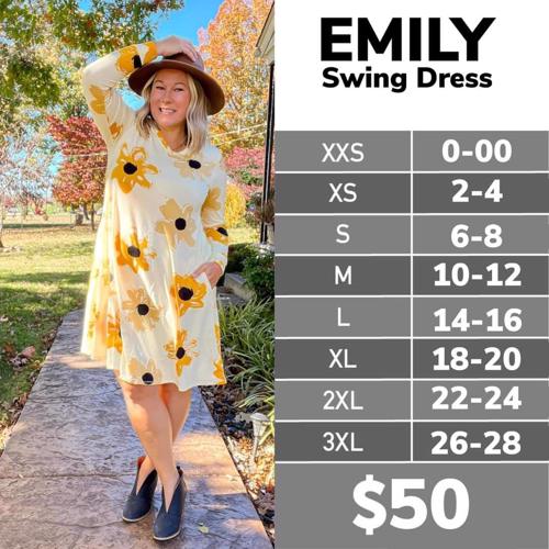 Emily Size Chart